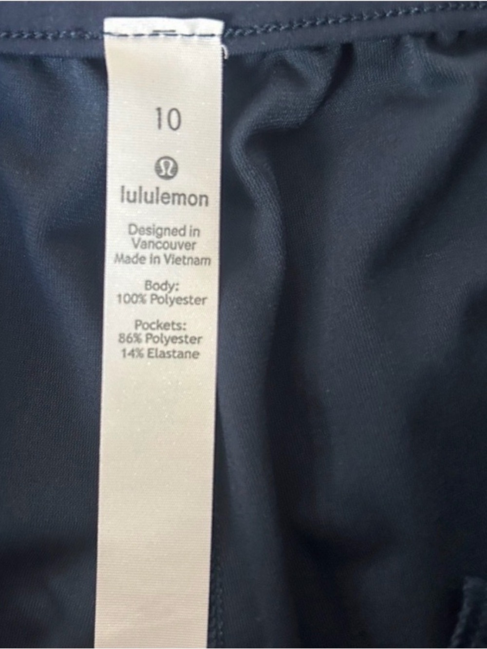 Lululemon Essential High-Rise Trouser True Navy Career Travel Pant Women’s 10 - Picture 3 of 9